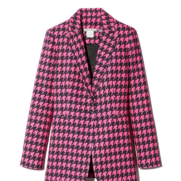 Alice & Olivia Breann Houndstooth Blazer - 150th Anniversary for Bloomingdale’s - Picture 7 of 12